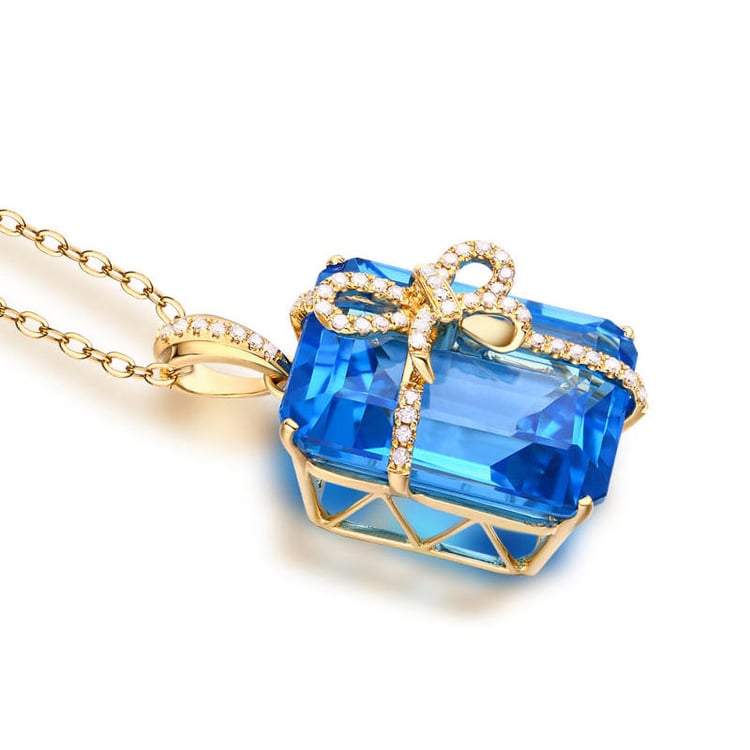 Náhrdelník s topásom 17139