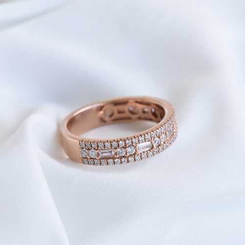 Luxusný half eternity prsteň s lab-grown diamantmi Adallin