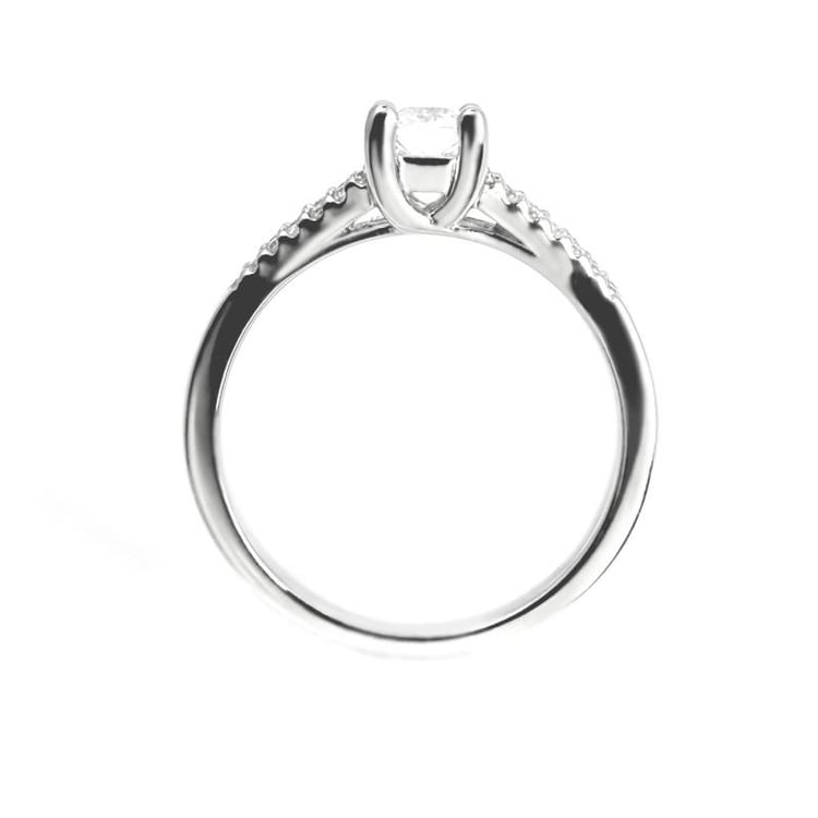 Zlatý zásnubný vintage prsteň s diamantmi Hilary 4999