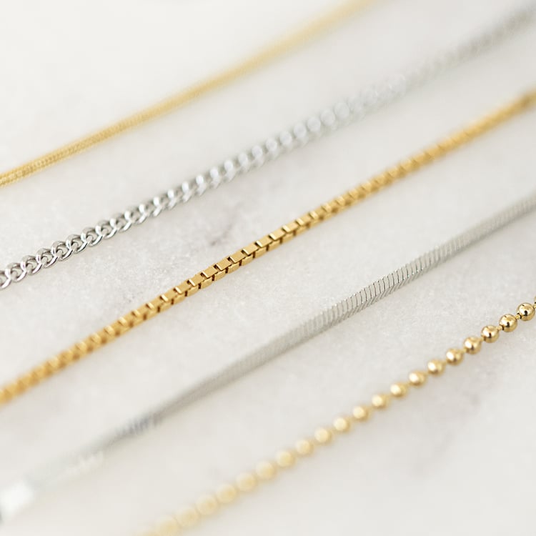 Panzer retiazka 45 cm z 14k zlata 136083