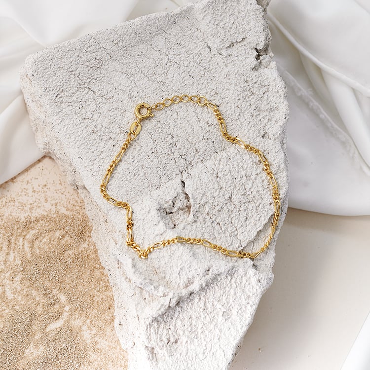 Figaro náramok 18 cm zo striebra 124454