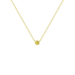 Minimalistický náhrdelník so žltým diamantom Vieny