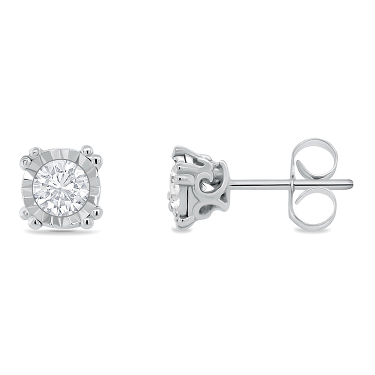 Zlaté náušnice s diamantmi 75634