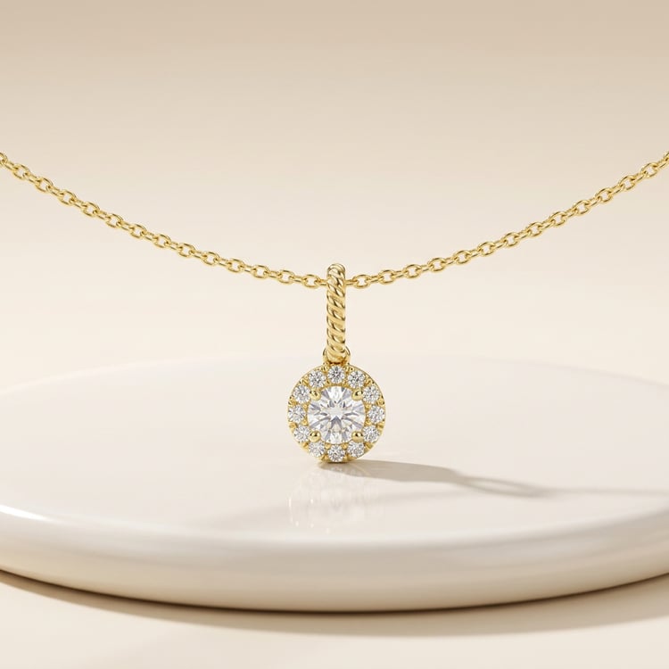 Romantický prívesok s lab-grown diamantmi Danny 171442