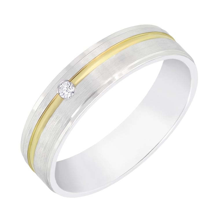 Snubný prsteň s diamantom 60596