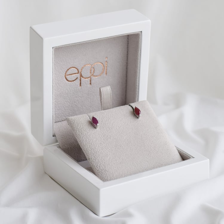 Rubínové náušnice 92097