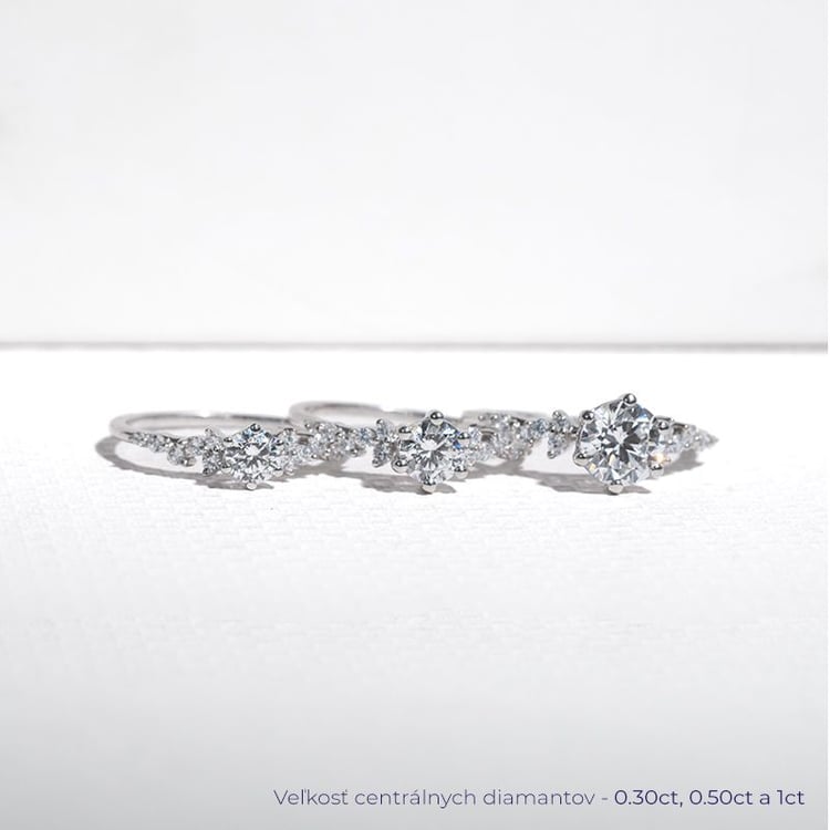 Zásnubný prsteň s 0.46ct IGI certifikovaným lab-grown diamantom Carina 169166