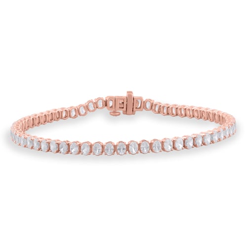 Zlatý tenisový náramok s lab-grown diamantmi Bea