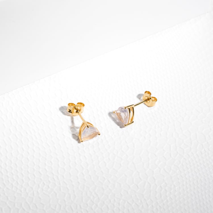 Strieborné náušnice s ruženínmi Magni 123881