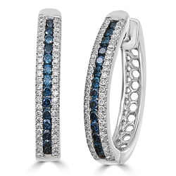 Kruhové diamantové náušnice Travis