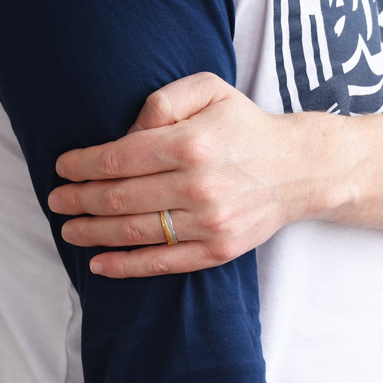 Pánský snubný prsteň zo zlata 76985