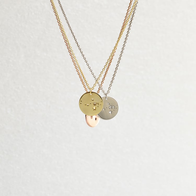 Strieborný prívesok so súhvezdím a diamantom Meri 144836