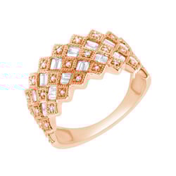 Moderný zlatý prsteň s lab-grown diamantmi Erlend