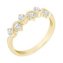 Zlatý prsteň so šesticou diamantov Vifra