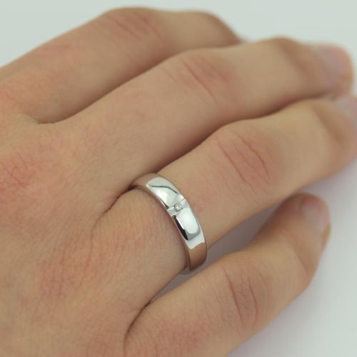 Zlaté svadobné prstene s diamantom Eura