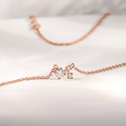 Cluster náhrdelník s ČGL certifikovaným diamantom Millie