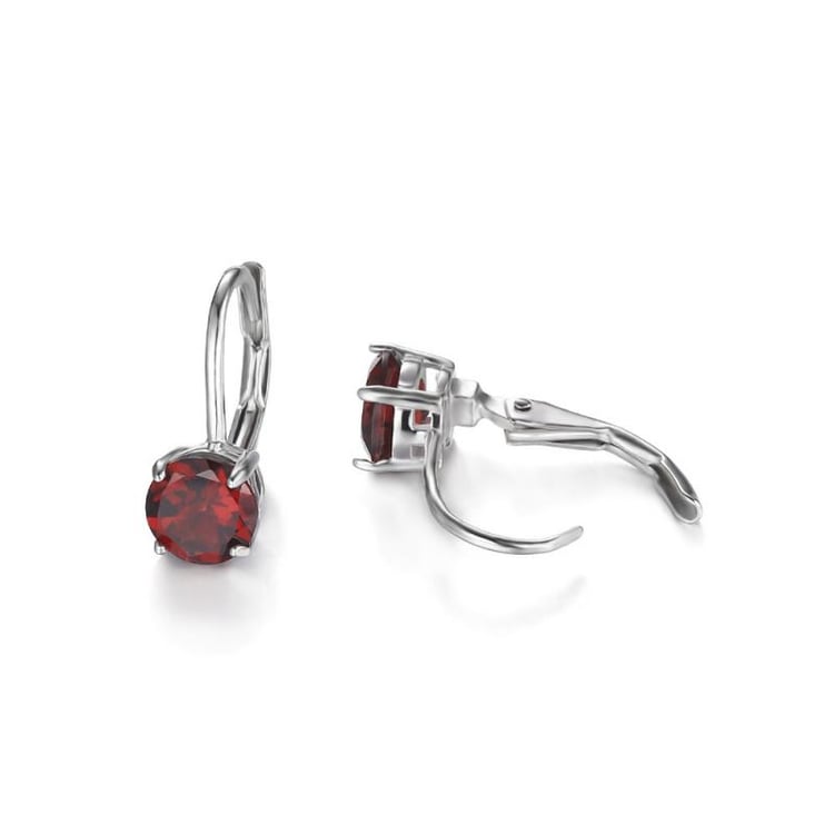 Náušnice s granátmi 20588