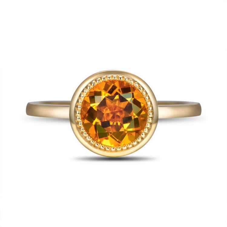 Zlatý prsteň s 1.65ct citrínom Birdita