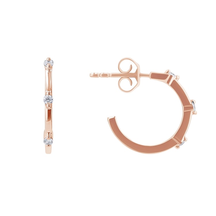 Kruhové náušnice s lab-grown diamantmi Odina 134400