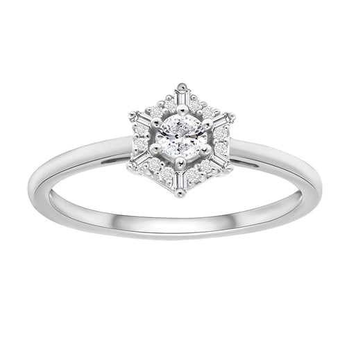 Zlatý kvetinový set šperkov s lab-grown diamantmi Sallie