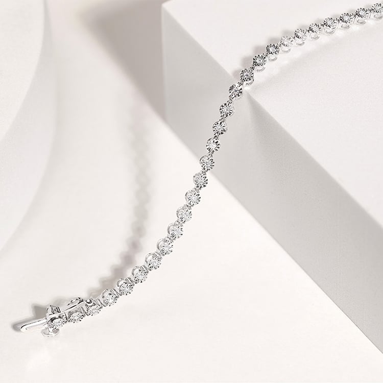 Náramok s trblietavými lab-grown diamantmi Alessio 154390