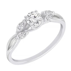 Rozvodový romantický prsteň s lab-grown diamantmi Lyonel
