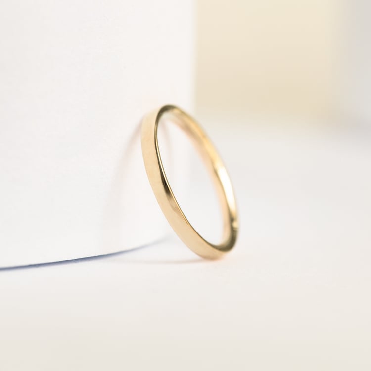 Komfortný snubný prsteň zo zlata Milda 143880