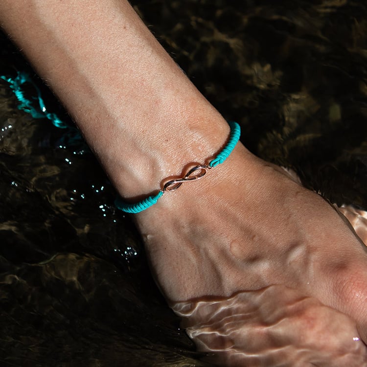 Povrázkový náramok s motívom nekonečna Infinity 108771