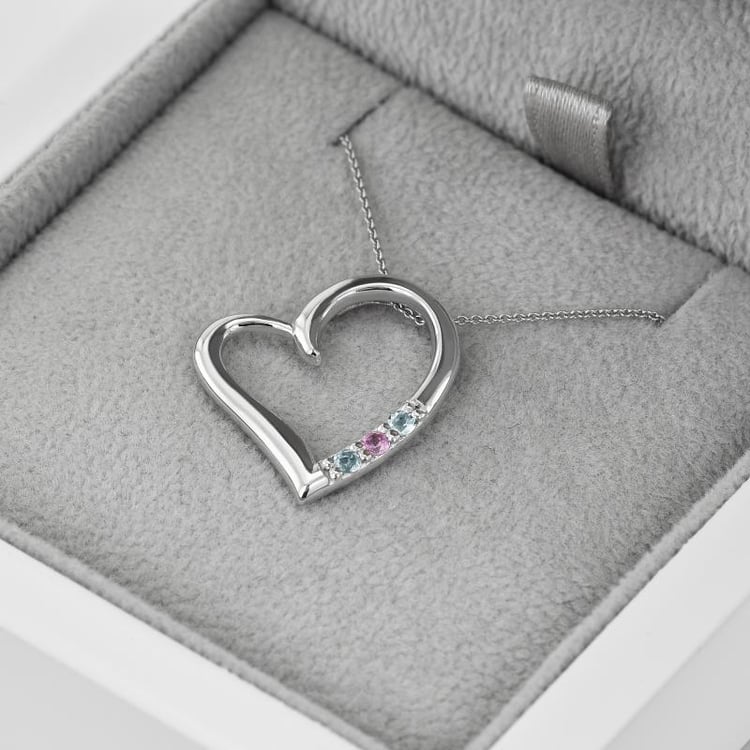 Zlatý náhrdelník srdce 37484