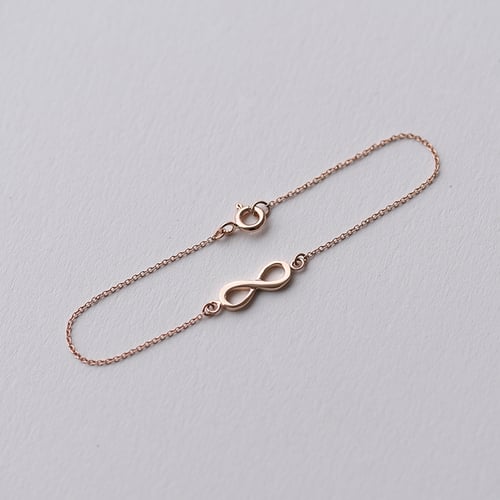 Zlatý fashion set šperkov s motívom nekonečna Infinity