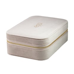 Veľká béžová cestovná šperkovnica Shields
