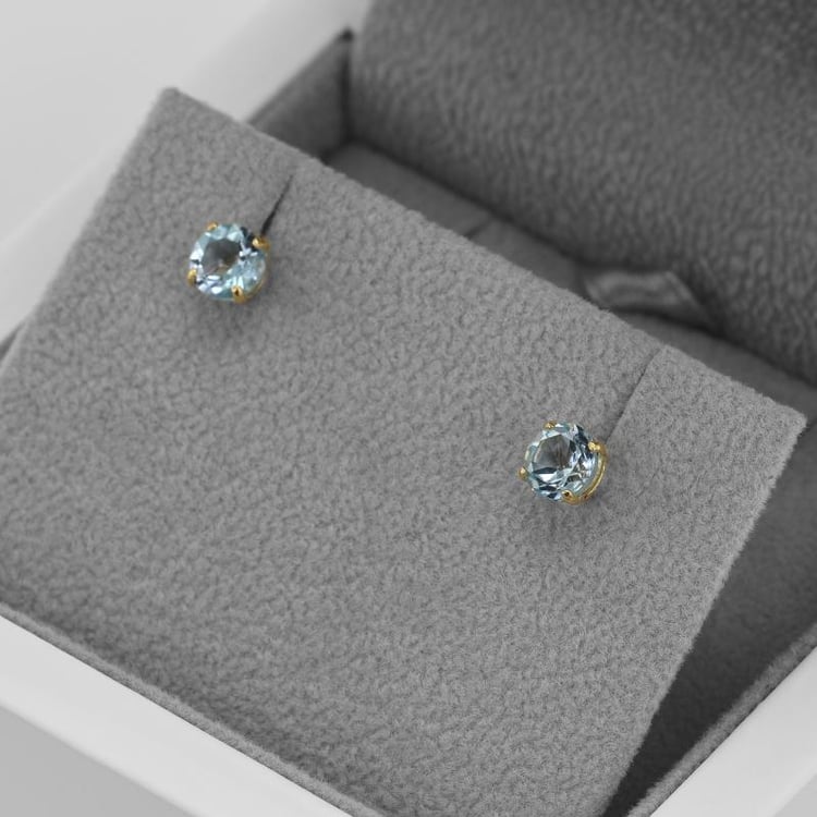 Napichovacie náušnice s topásmi 55345