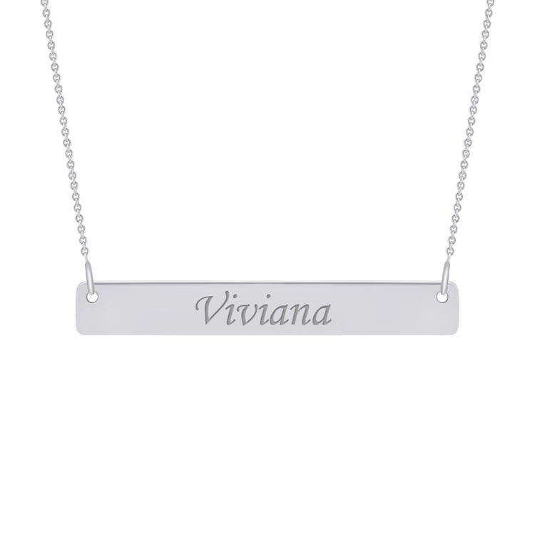 Strieborny náhrdelník s gravírom