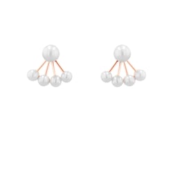 Atypické 2v1 náušnice s perlami Viola