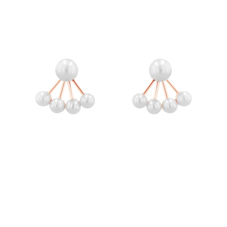 Atypické 2v1 náušnice s perlami Viola 120767