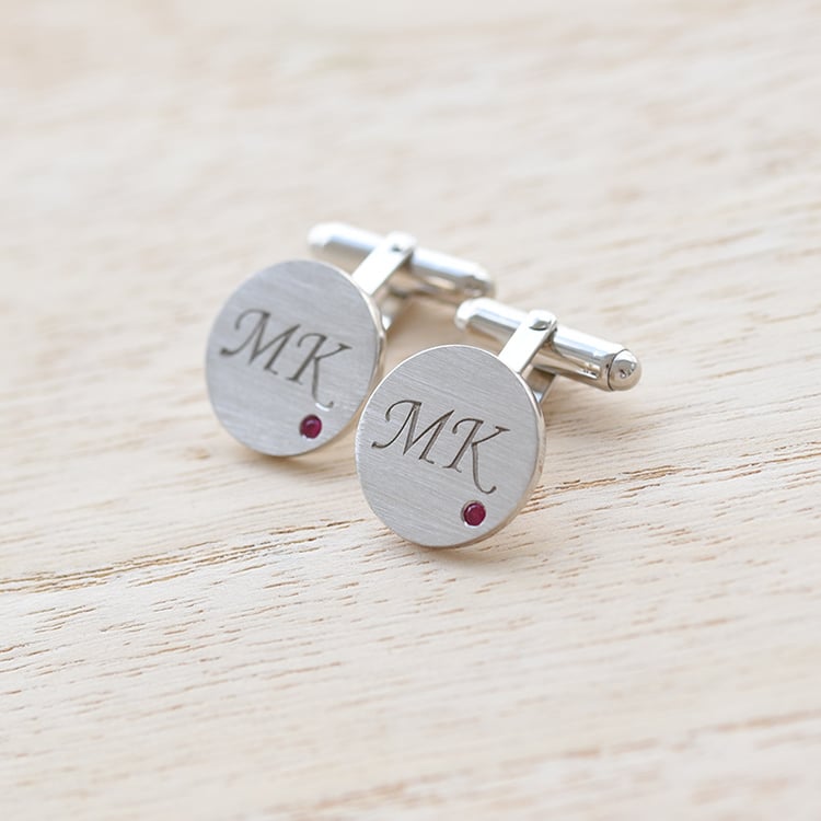 Strieborné manžetové gombíky 68899