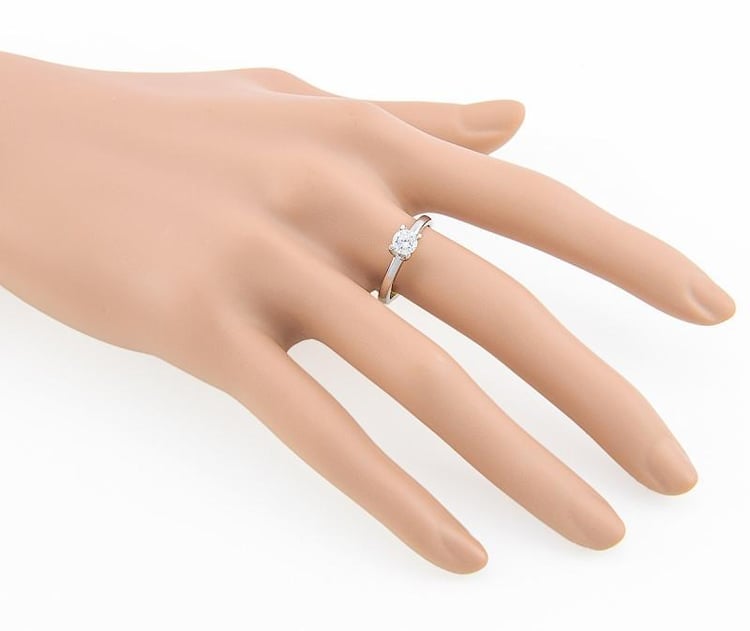 Zlatý prsteň s diamantom Mary 1036