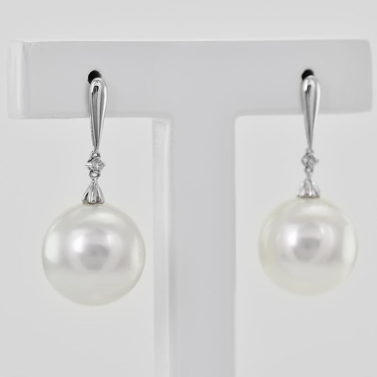 Zlaté perlové náušnice Sanderia 7966