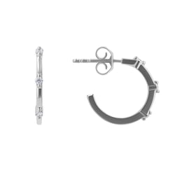 Kruhové náušnice s diamantmi Odina