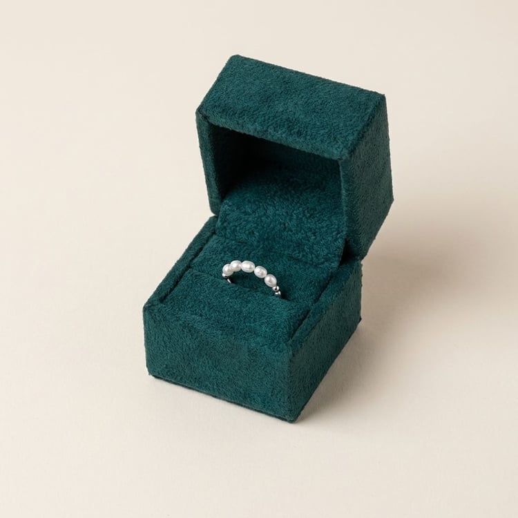 Strieborný prsteň s perlami Ariel 166416