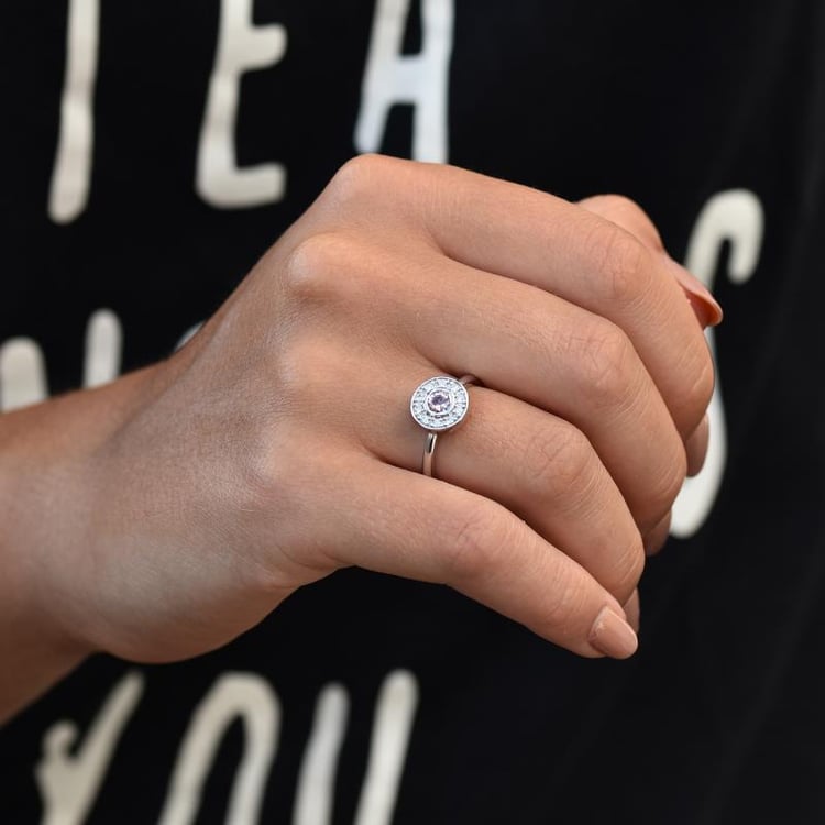 Zásnubný prsteň s morganitom 33508