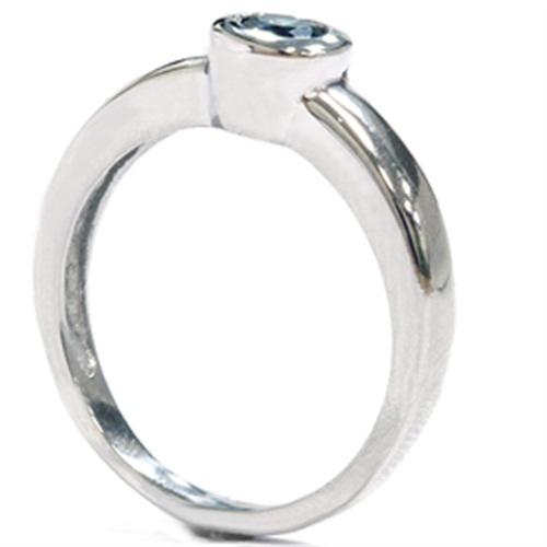 Prsteň z bieleho zlata s modrým diamantom 1950