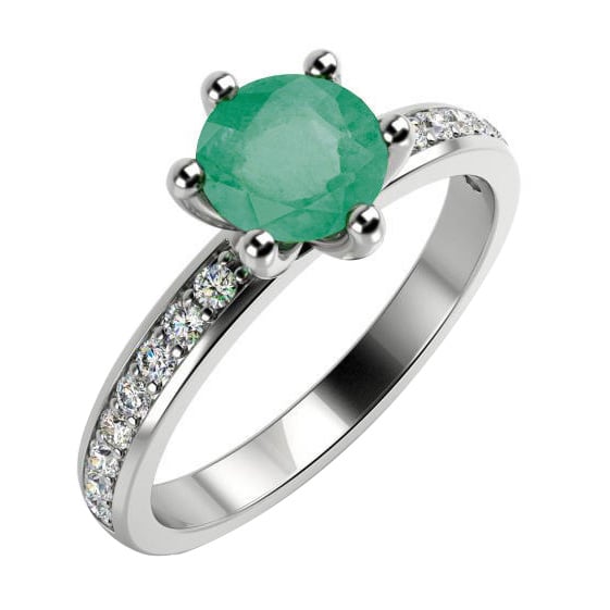 Zlatý prsteň so smaragdom