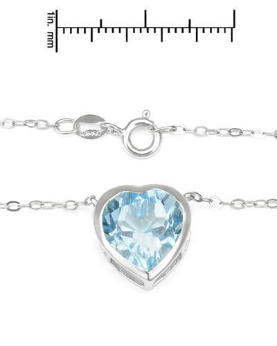 Strieborný prívesok topásový 643