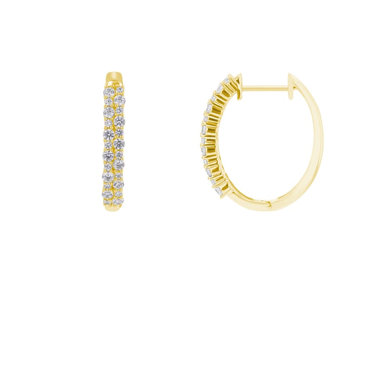 Kruhové náušnice s lab-grown diamantmi Barnett 111048