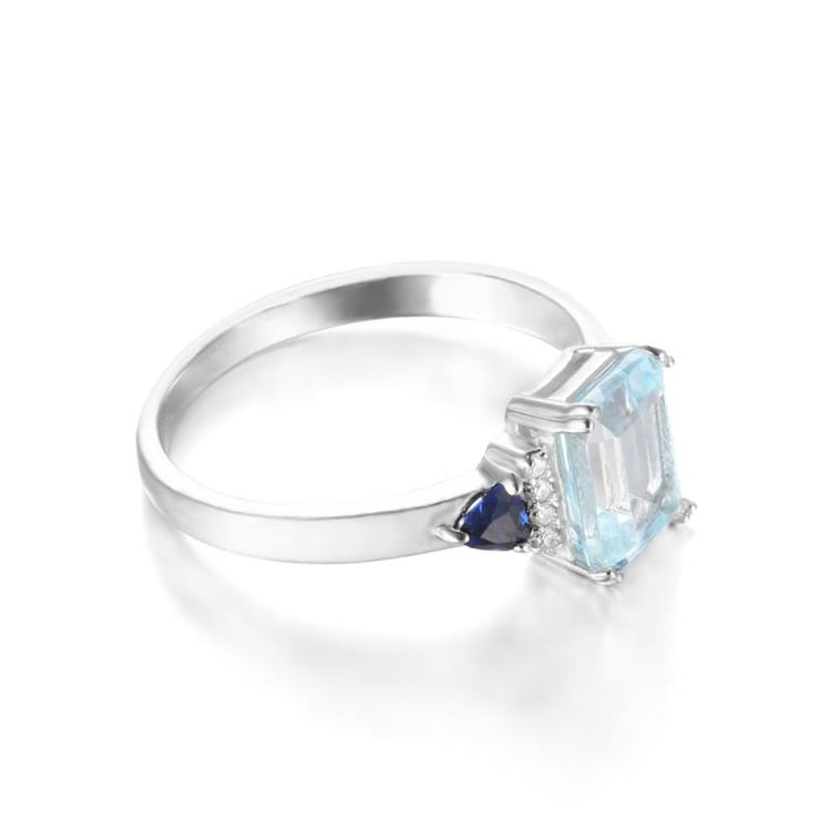 Prsteň so zafírmi 23341