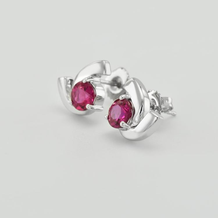 Rubínové náušnice 31488