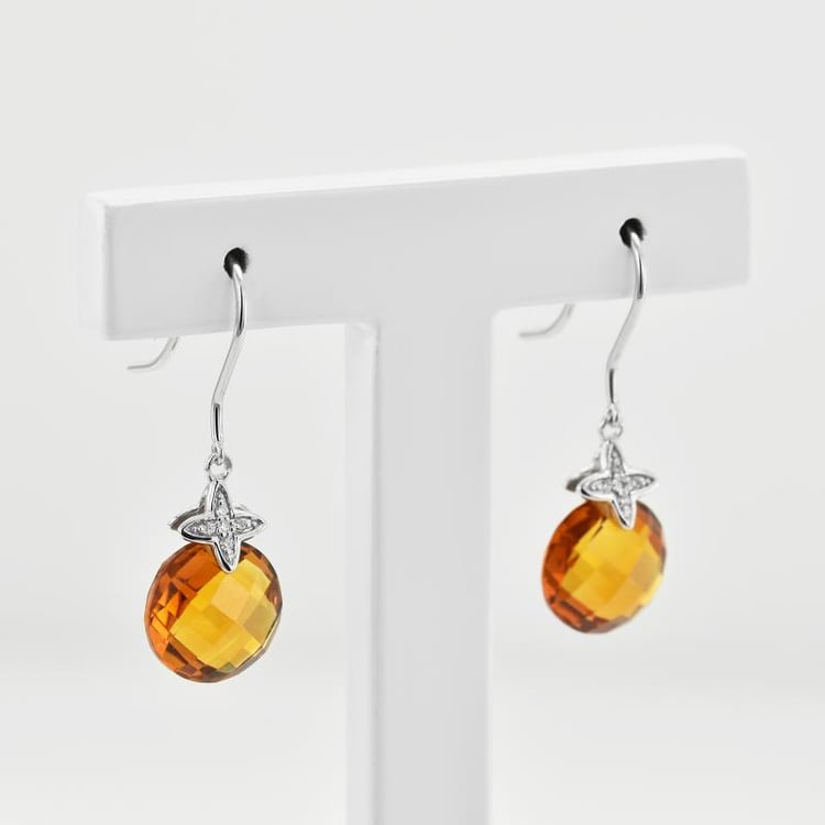 Zlaté visiacé náušnice 38419