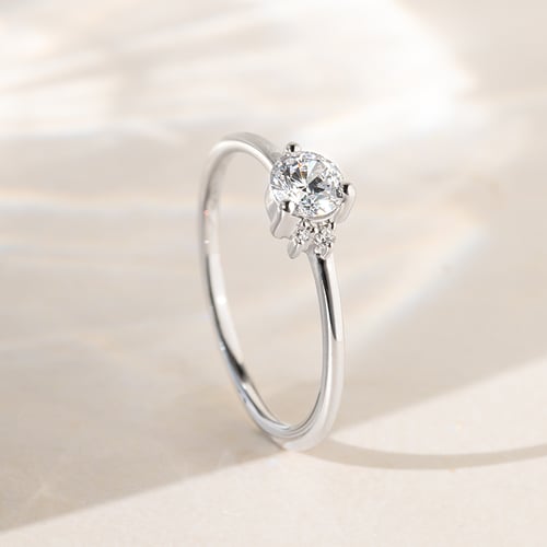 Cluster prsteň s lab-grown diamanty Aghate