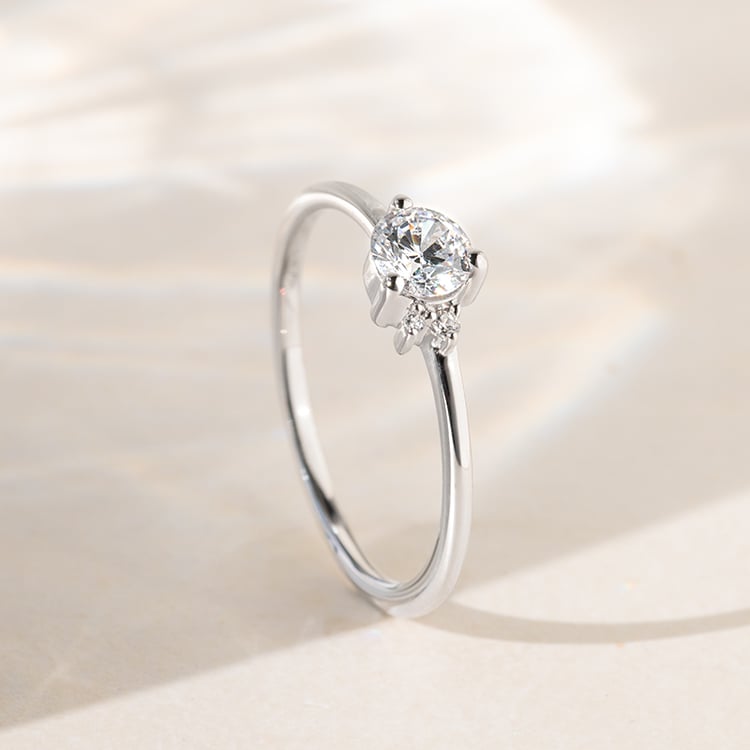 Cluster prsteň s lab-grown diamanty Aghate 140643